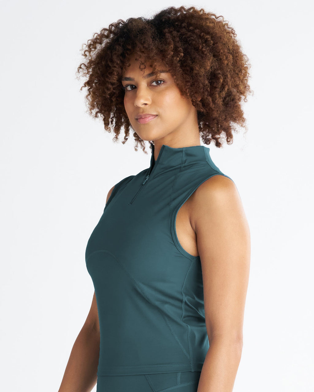 Endura-Train™ Quarter Zip Tank - Teal