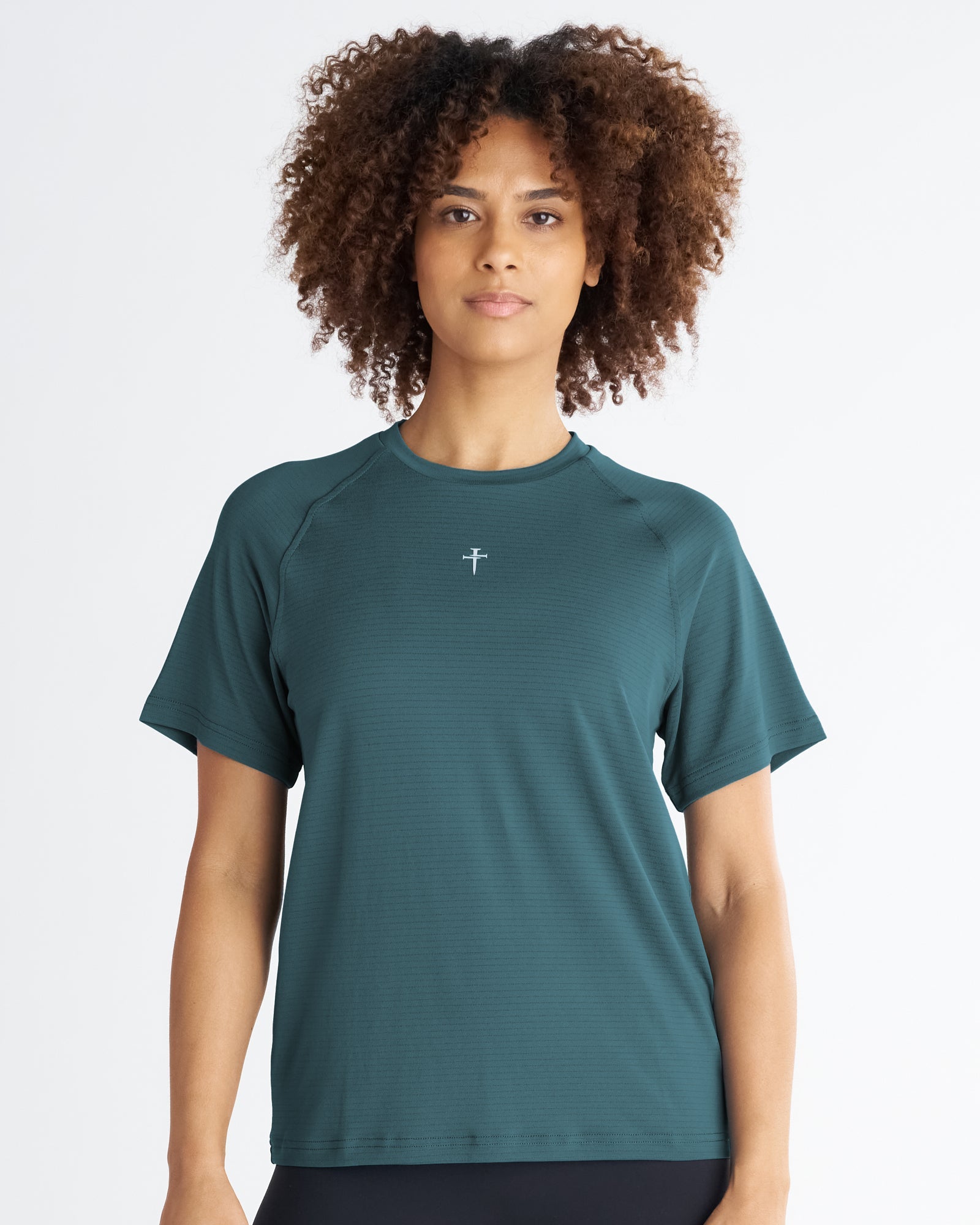 Women's Aion-Lite™ Relaxed Tee "Cross" - Teal