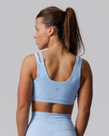 Nova Split-Strap Sports Bra - Sky Blue
